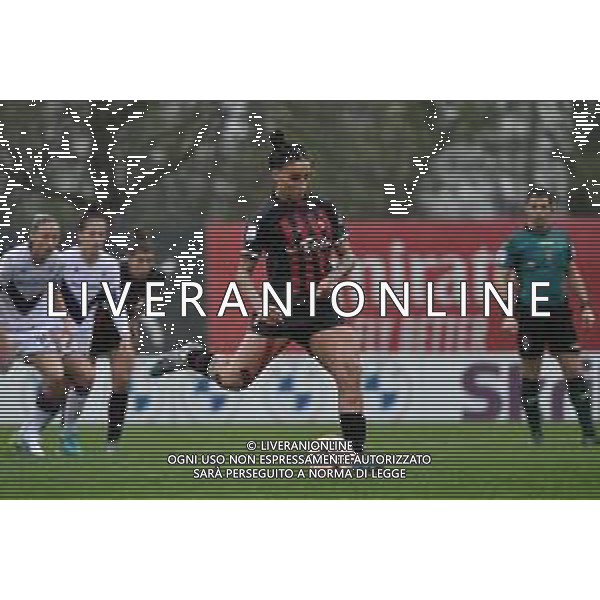 TVRG Martina Piemonte (Milan) segna il gol del 3 a 1 Milan vs Fiorentina Milano 26-03-2023 Puma House of Football Centro Sportivo Peppino Vismara Serie A femminile TIMVISION 2a giornata Poule Scudetto foto Roberto Garavaglia/ag. Aldo Liverani sas / AGENZIA ALDO LIVERANI SAS