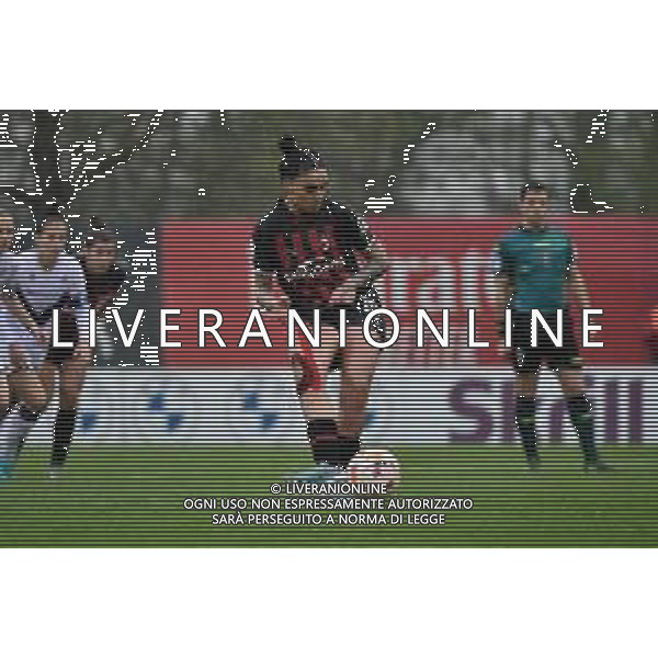 TVRG Martina Piemonte (Milan) segna il gol del 3 a 1 Milan vs Fiorentina Milano 26-03-2023 Puma House of Football Centro Sportivo Peppino Vismara Serie A femminile TIMVISION 2a giornata Poule Scudetto foto Roberto Garavaglia/ag. Aldo Liverani sas / AGENZIA ALDO LIVERANI SAS