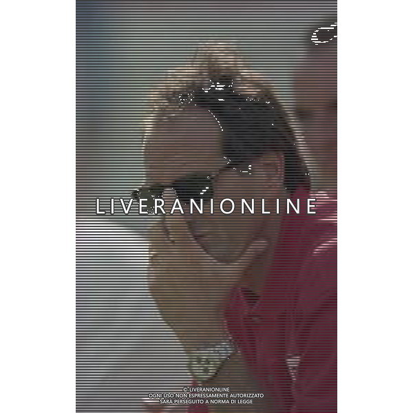 31-07-1997 EDOLO PARTITA AMICHEVOLE PRE CAMPIONATO DEL VICENZA CALCIO NELLA FOTO FRANCESCO GUIDOLIN ALLENATORE VICENZA CALCIO AG ALDO LIVERANI SAS