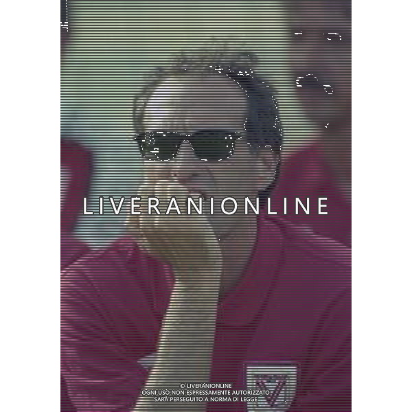 31-07-1997 EDOLO PARTITA AMICHEVOLE PRE CAMPIONATO DEL VICENZA CALCIO NELLA FOTO FRANCESCO GUIDOLIN ALLENATORE VICENZA CALCIO AG ALDO LIVERANI SAS
