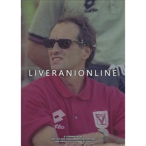 31-07-1997 EDOLO PARTITA AMICHEVOLE PRE CAMPIONATO DEL VICENZA CALCIO NELLA FOTO FRANCESCO GUIDOLIN ALLENATORE VICENZA CALCIO AG ALDO LIVERANI SAS