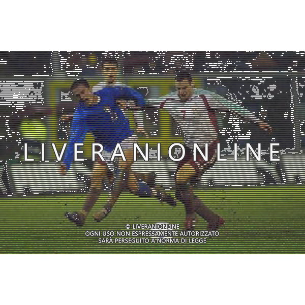 ITALIA - UNGHERIA UNDER 21 FERMO 15/11/2005 NELLA FOTO: PEPE E VANCZAK PH BELLINI/AGENZIA ALDO LIVERANI