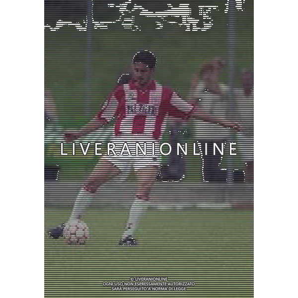 31-07-1997 EDOLO PARTITA AMICHEVOLE PRE CAMPIONATO DEL VICENZA CALCIO NELLA FOTO GIACOMO DICARA AG ALDO LIVERANI SAS