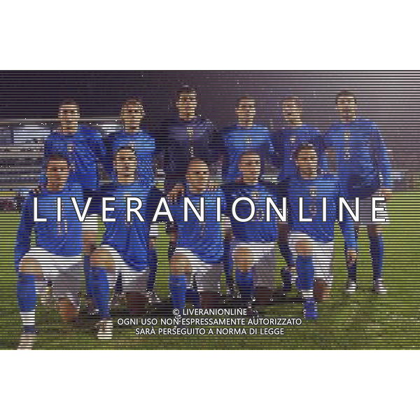 ITALIA - UNGHERIA UNDER 21 FERMO 15/11/2005 NELLA FOTO: LA FORMAZIONE ITALIANA U21 2005/06 PH BELLINI/AGENZIA ALDO LIVERANI