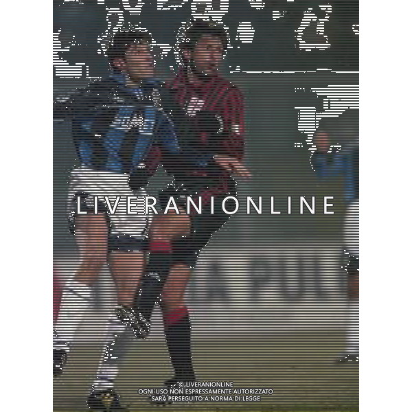 02-12-1999 BERGAMO ANDATA DI OTTAVI DI FINALE DI COPPA ITALIA ATALANTA-MILAN 3-2 NELLA FOTO LEONARDO AG ALDO LIVERANI SAS