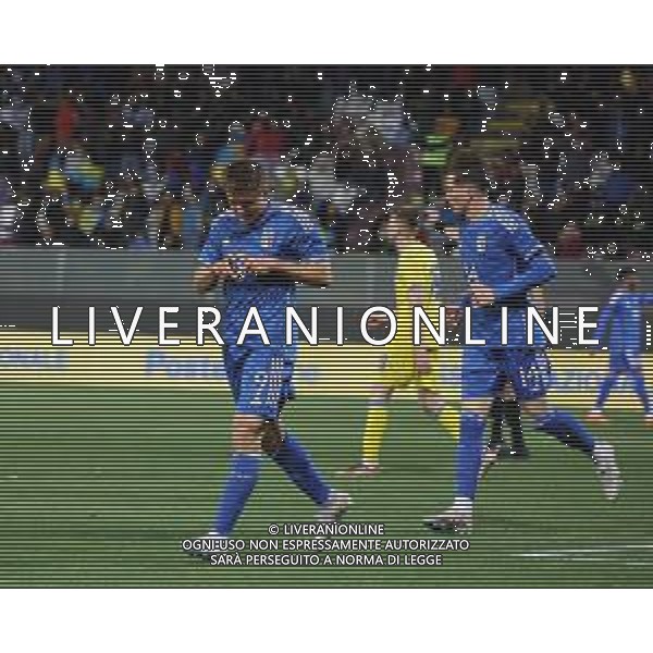 ITALIA U21 - UCRAINA UNDER 21 PARTITA AMICHEVOLE, REGGIO CALABRIA 27.03.2023 In foto: Esultanza dopo gol Lorenzo Colombo ©Pasquale Garreffa / AGENZIA ALDO LIVERANI SAS