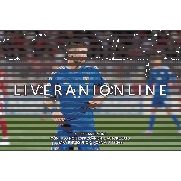 Matteo Politano (Italy) during the EURO 2024 qualifying football match between Malta vs Italy on March 26, 2023 at the Stadium Ta\'Qali in Malta, foto Emmanuele Mastrodonato/ag. Aldo Liverani sas