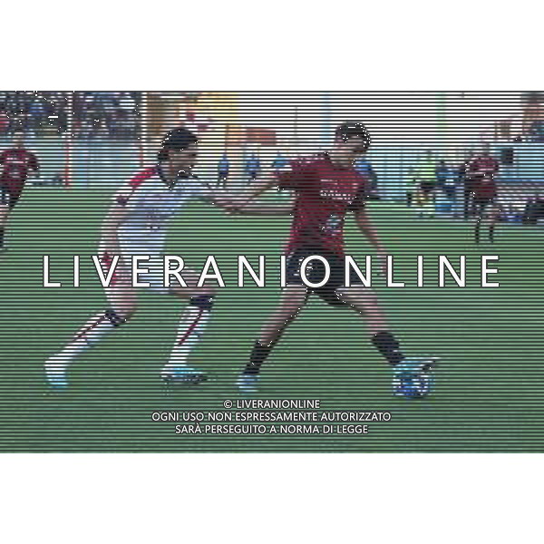 18.03..2023 REGGIO CALABRIA STADIO ORESTE GRANILLO. CAMPIONATO NAZIONALE SERIE B REGGINA VS CAGLIARI IN FOTO ALBERTO DOSSENA CAGLIARI E DAVID STRELEC REGGINA ©PASQUALE GARREFFA / AGENZIA ALDO LIVERANI SAS