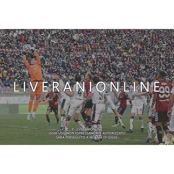 18.03..2023 REGGIO CALABRIA STADIO ORESTE GRANILLO. CAMPIONATO NAZIONALE SERIE B REGGINA VS CAGLIARI IN FOTO PRESA AEREA PER BORIS RADUNOVIC PORTIERE CAGLIARI ©PASQUALE GARREFFA / AGENZIA ALDO LIVERANI SAS