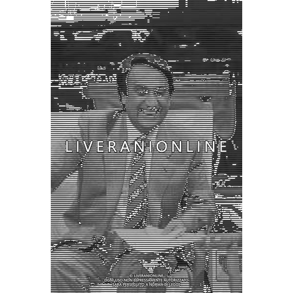 RETROSPETTIVA EMILIO FEDE GIORNALISTA E CONDUTTORE TELEVISIVO NELLA FOTO NEL PROGRAMMA \'TEST\' NEL 1983 ©Archivio Giovanni Liverani / AGENZIA ALDO LIVERANI SAS