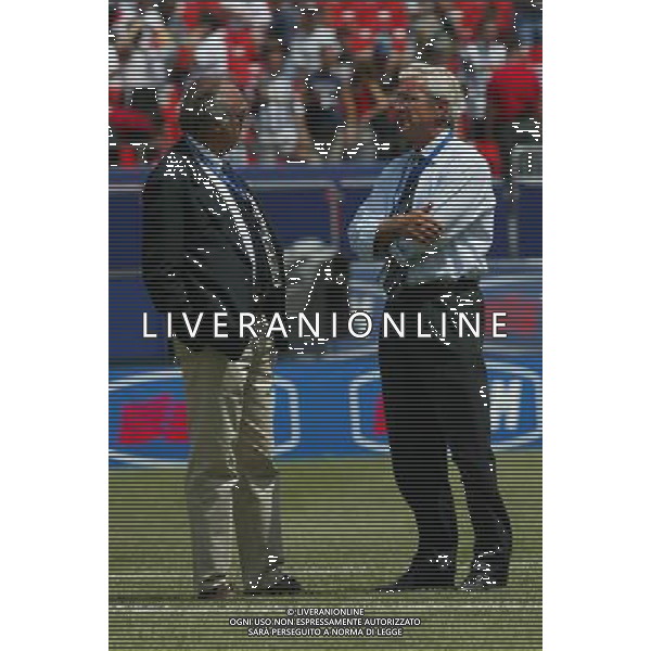 NEW YORK 3/08/2003 SUPERCOPPA ITALIANA NELLA FOTO ANTONIO GIRAUDO-MARCELLO LIPPI FOTO ALDO LIVERANI
