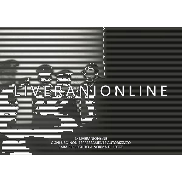 1975 -CATANZARO PROCESSO IN CORTE D\'ASSISE IN APPELLO A FRANCO FREDA E GIOVANNI VENTURA PER LA STRAGE DI PIAZZA FONTANA A MILANO NELLA FOTO GIOVANNI VENTURA AG ALDO LIVERANI SAS