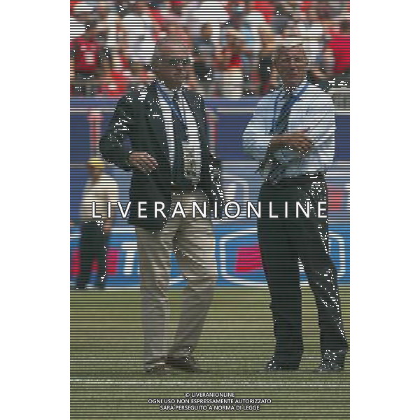 NEW YORK 3/08/2003 SUPERCOPPA ITALIANA NELLA FOTO ANTONIO GIRAUDO-MARCELLO LIPPI FOTO ALDO LIVERANI