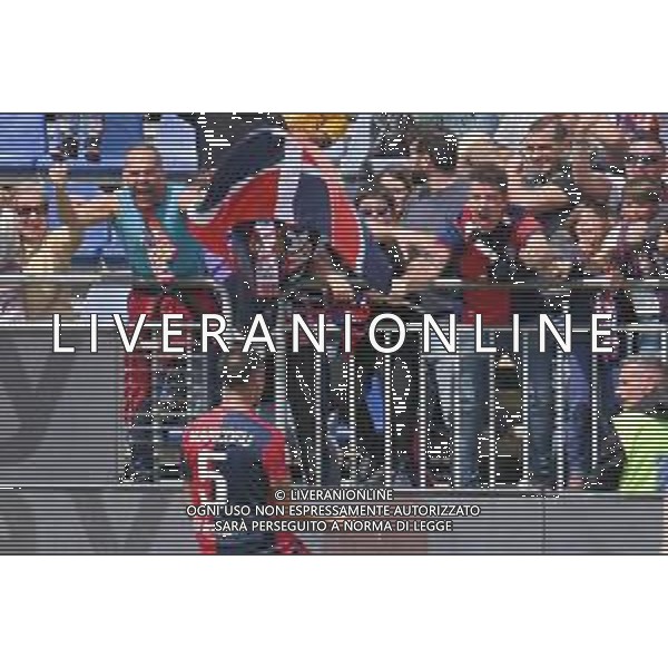 1-4-2023. Cagliari Calcio-F.C. Sudtirol AltoAdige. 30° giornata serie BKT 2022/2023, stadio Unipol Domus Cagliari. Foto Salvatore Moi/Aldo Liverani s.a.s. Nella foto: Gol ed esultanta in casa, del Cagliari Calcio contro F.C. Sudtirol Alto Adige allo stadio Unipol Domuis di Cagliari. Segna: Marco Mancosu Cagliari gol annullato ©MOI / AGENZIA ALDO LIVERANI SAS
