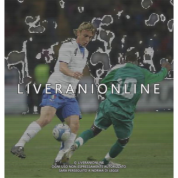 Ginevra 16/11/2005 Italia - Costa d\'Avorio amichevole nazionale nella foto Daniele De Rossi ph luzzani/agenzia aldo liverani