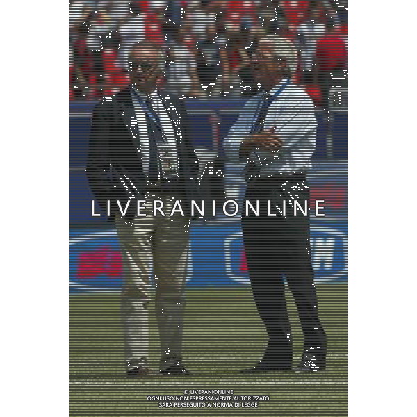 NEW YORK 3/08/2003 SUPERCOPPA ITALIANA NELLA FOTO ANTONIO GIRAUDO-MARCELLO LIPPI FOTO ALDO LIVERANI