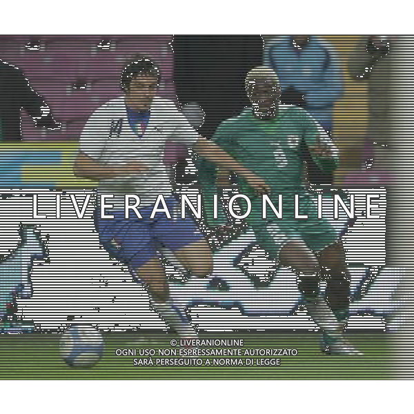 Ginevra 16/11/2005 Italia - Costa d\'Avorio amichevole nazionale nella foto arouna e oddo massimo ph luzzani/agenzia aldo liverani