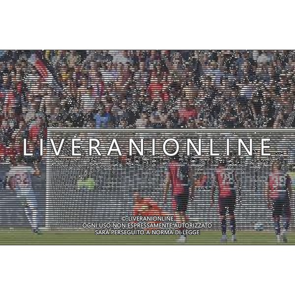 1-4-2023. Cagliari Calcio-F.C. Sudtirol AltoAdige. 30° giornata serie BKT 2022/2023, stadio Unipol Domus Cagliari. Foto Salvatore Moi/Aldo Liverani s.a.s. Nella foto: Gol ed esultanta in trasferta, del F.C. Sudtirol Alto Adige contro Cagliari Calcio allo stadio Unipol Domuis di Cagliari. Segna: Joaquin Larrivey su rigore ©MOI SALVATORE / AGENZIA ALDO LIVERANI SAS