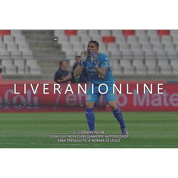 Elia Caprile (SSC Bari) during the Italian soccer Serie B match SSC Bari vs Benevento Calcio on April 1, 2023 at the San Nicola stadium in Bari, Italy. Photo by Emmanuele Mastrodonato/ag. Aldo Liverani sas / AGENZIA ALDO LIVERANI SAS