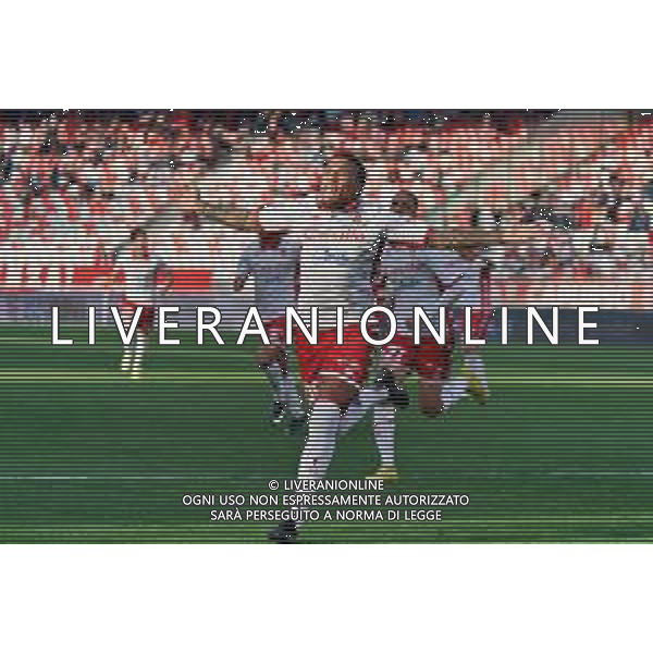 esultanza - Michael Folorunsho (SSC Bari) celebrates after scoring a goal during the Italian soccer Serie B match SSC Bari vs Benevento Calcio on April 1, 2023 at the San Nicola stadium in Bari, Italy. Photo by Emmanuele Mastrodonato/ag. Aldo Liverani sas / AGENZIA ALDO LIVERANI SAS