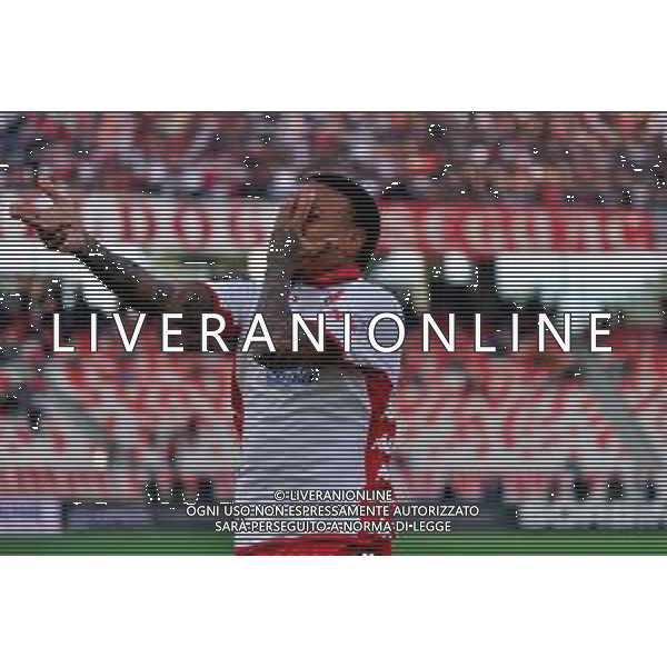 esultanza - Michael Folorunsho (SSC Bari) celebrates after scoring a goal during the Italian soccer Serie B match SSC Bari vs Benevento Calcio on April 1, 2023 at the San Nicola stadium in Bari, Italy. Photo by Emmanuele Mastrodonato/ag. Aldo Liverani sas / AGENZIA ALDO LIVERANI SAS