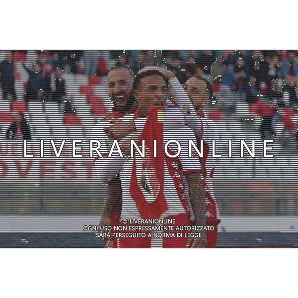 esultanza - Michael Folorunsho (SSC Bari) celebrates after scoring a goal during the Italian soccer Serie B match SSC Bari vs Benevento Calcio on April 1, 2023 at the San Nicola stadium in Bari, Italy. Photo by Emmanuele Mastrodonato/ag. Aldo Liverani sas / AGENZIA ALDO LIVERANI SAS