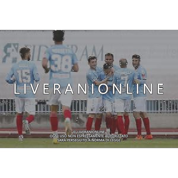 ZCP Imolese - Rimini Campionato di calcio Serie C girone B 01/04/2023 nella foto: esultanza rimini dopo il goal ©Claudio Zamagni/ AGENZIA ALDO LIVERANI SAS