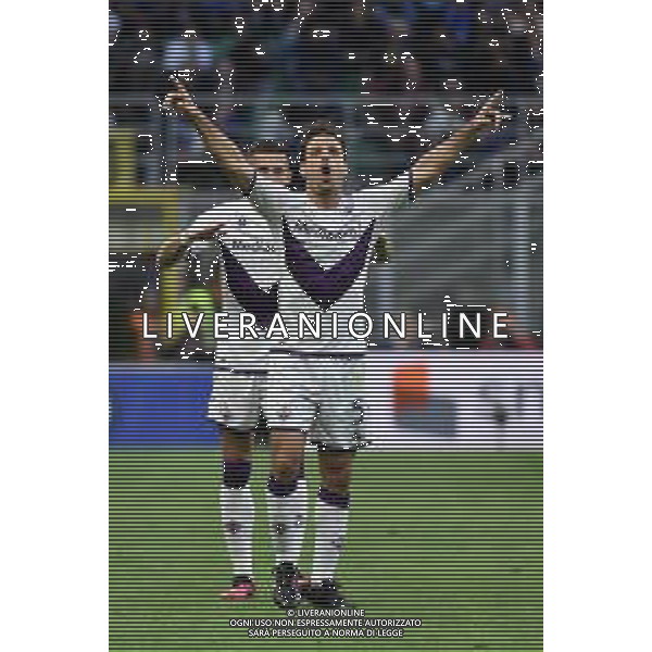 Giacomo Bonaventura (Fiorentina) esulta dopo il gol dell\'1 a 0 Inter vs Fiorentina Milano 01-04-2023 Stadio Giuseppe Meazza - San Siro Campionato Serie A TIM - 28a giornata foto Roberto Garavaglia/ag. Aldo Liverani sas/ AGENZIA ALDO LIVERANI SAS