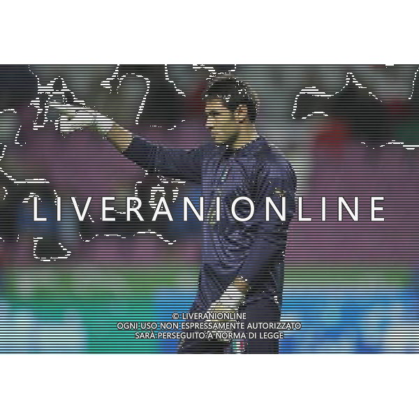 Ginevra 16/11/2005 Italia - Costa d\'Avorio amichevole nazionale nella foto l\'esordio di marco amelia ph luzzani/agenzia aldo liverani