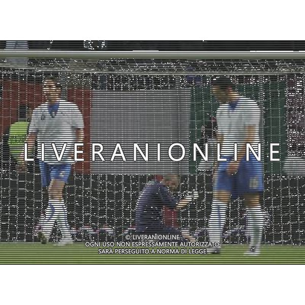 Ginevra 16/11/2005 Italia - Costa d\'Avorio amichevole nazionale nella foto christian abbiati deluso a terra dopo aver subito il gol ph andry/agenzia aldo liverani