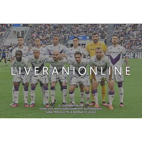 formazione Fiorentina, in piedi da SX Gaetano Castrovilli, Rolando Mandragora, Igor Julio dos Santos de Paulo, Lucas Martinez Quarta, Pietro Terracciano e Cristiano Biraghi; in basso da SX Jonathan Ikone\', Domilson Cordeiro dos Santos Dodo\', Riccardo Saponara, Giacomo Bonaventura e Arthur Mendonca Cabral Inter vs Fiorentina Milano 01-04-2023 Stadio Giuseppe Meazza - San Siro Campionato Serie A TIM - 28a giornata foto Roberto Garavaglia/ag. Aldo Liverani sas