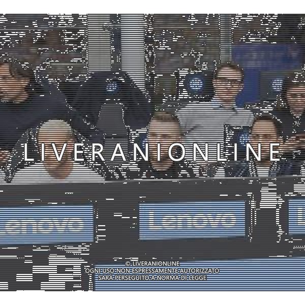 milan skriniar, federico dimarco e hakan calhanoglu in tribuna - INTER vs FIORENTINA Campionato Calcio Serie A TIM 01.04.2023 ©PAOLO GIAMPIETRI / AGENZIA ALDO LIVERANI SAS