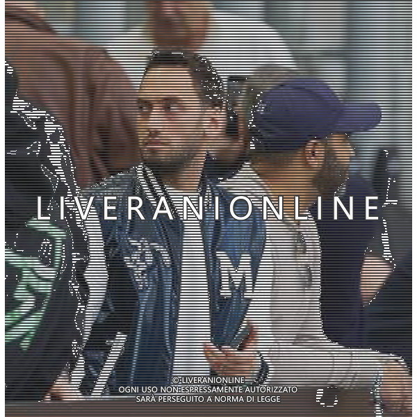 hakan calhanoglu in tribuna - INTER vs FIORENTINA Campionato Calcio Serie A TIM 01.04.2023 ©PAOLO GIAMPIETRI / AGENZIA ALDO LIVERANI SAS