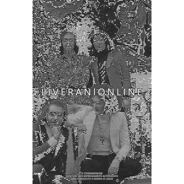 RETROSPETTIVA \'EQUIPE 84\' COMPLESSO MUSICALE NELLA FOTO VICTOR SOGLIANI, MAURIZIO MANDELLI, FRANCO CECCARELLI E MIKE SHEPSTONE COMPONENTI DEL GRUPPO DEL 1970 ©Archivio Giovanni Liverani / AGENZIA ALDO LIVERANI SAS