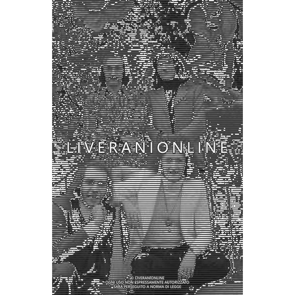 RETROSPETTIVA \'EQUIPE 84\' COMPLESSO MUSICALE NELLA FOTO VICTOR SOGLIANI, MAURIZIO MANDELLI, FRANCO CECCARELLI E MIKE SHEPSTONE COMPONENTI DEL GRUPPO DEL 1970 ©Archivio Giovanni Liverani / AGENZIA ALDO LIVERANI SAS