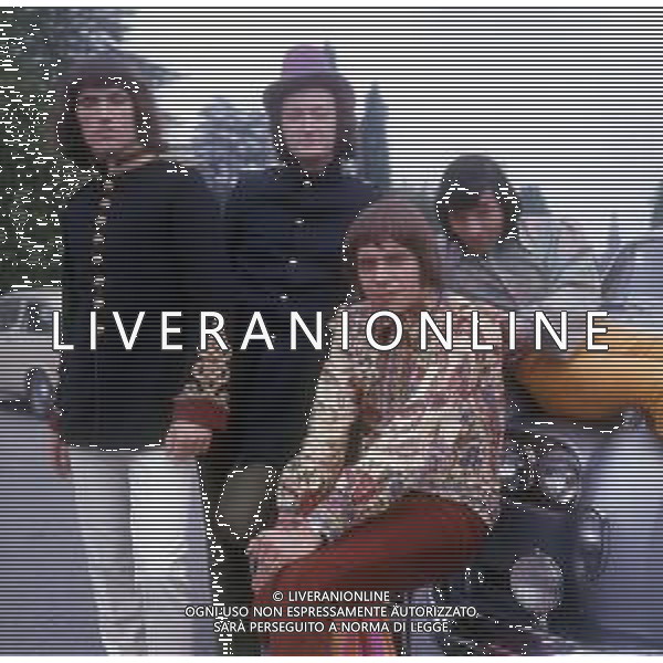 RETROSPETTIVA DEL COMPLESSO MUSICALE \'EQUIPE 84\' NELLA FOTO CON VICTOR SOGLIANI, ALFIO CANTARELLA FRANCO CECCARELLI E MAURIZIO VANDELLI COMPONENTI DEL GRUPPO A MILANO NEL 1967 ©Archivio Giovanni Liverani / AGENZIA ALDO LIVERANI SAS