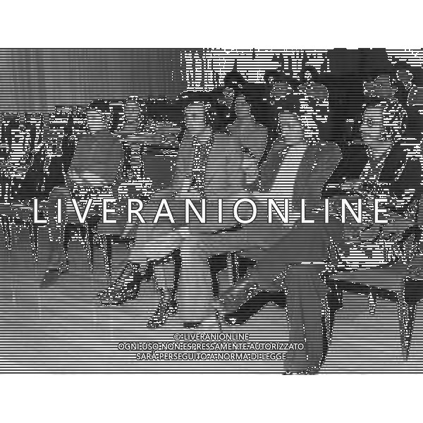RETROSPETTIVA MAURIZIO VANDELLI CANTANTE DEL GRUPPO MUSICALE \'EQUIPE 84\' NELLA FOTO CON FRANCO GATTI E ANGELA BRAMATI DEI RICCHI E POVERI NEGLI ANNI \'60 ©Archivio Giovanni Liverani / AGENZIA ALDO LIVERANI SAS