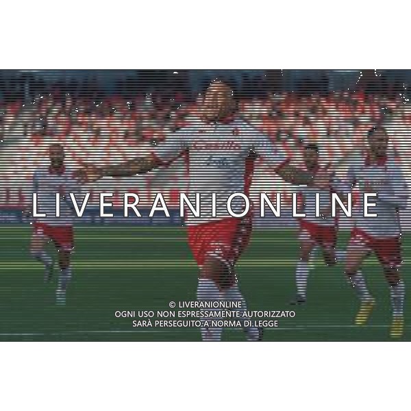 Michael Folorunsho (SSC Bari) celebrates after scoring a goal during the Italian soccer Serie B match SSC Bari vs Benevento Calcio on April 1, 2023 at the San Nicola stadium in Bari, Italy. Photo by Emmanuele Mastrodonato/ag. Aldo Liverani sas