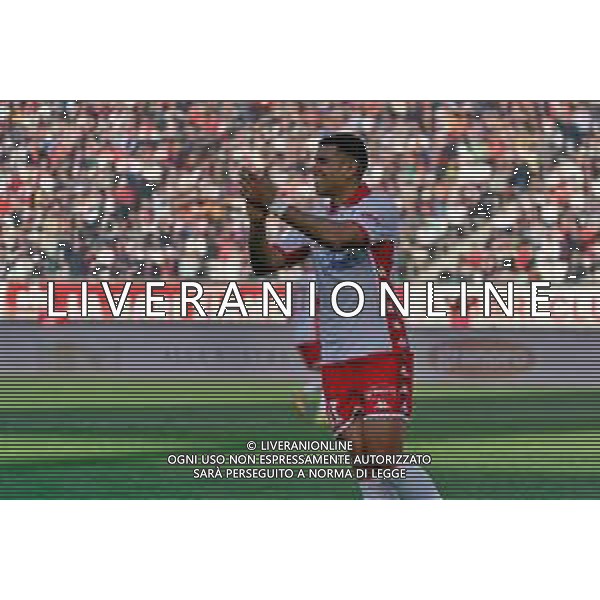 Waild Cheddira (SSC Bari) during the Italian soccer Serie B match SSC Bari vs Benevento Calcio on April 1, 2023 at the San Nicola stadium in Bari, Italy. Photo by Emmanuele Mastrodonato/ag. Aldo Liverani sas