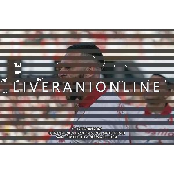 Mirco Antenucci (SSC Bari) celebrates after scoring a goal during the Italian soccer Serie B match SSC Bari vs Benevento Calcio on April 1, 2023 at the San Nicola stadium in Bari, Italy. Photo by Emmanuele Mastrodonato/ag. Aldo Liverani sas