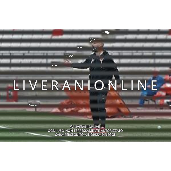 coach Roberto Stellone (Benevento Calcio) during the Italian soccer Serie B match SSC Bari vs Benevento Calcio on April 1, 2023 at the San Nicola stadium in Bari, Italy. Photo by Emmanuele Mastrodonato/ag. Aldo Liverani sas