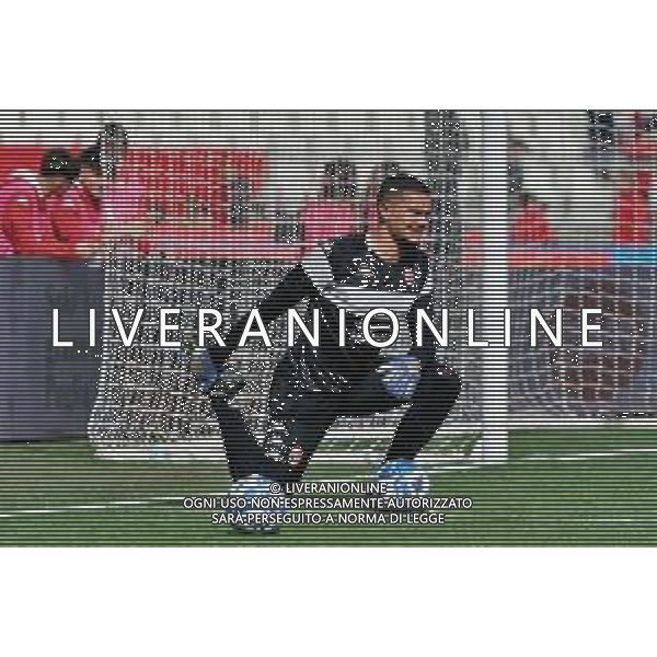 Elia Caprile (SSC Bari) during the Italian soccer Serie B match SSC Bari vs Benevento Calcio on April 1, 2023 at the San Nicola stadium in Bari, Italy. Photo by Emmanuele Mastrodonato/ag. Aldo Liverani sas