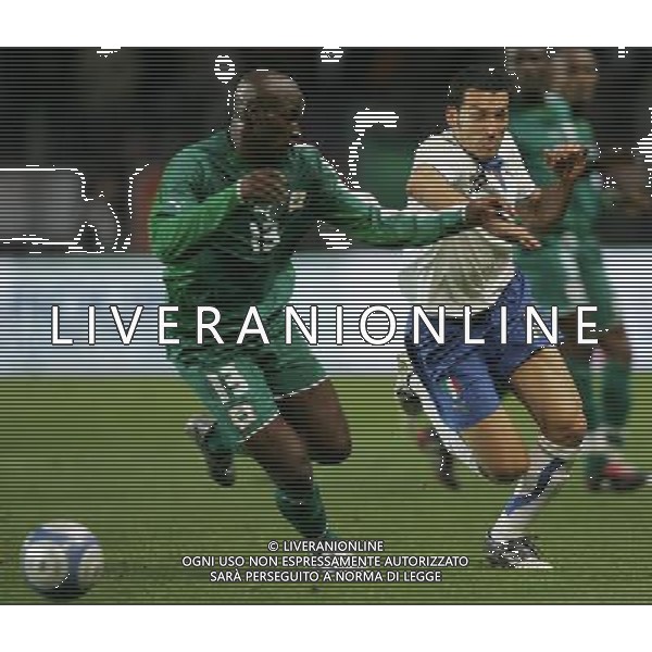 Ginevra 15 novembre 2005 Italia - Costa D\'Avorio amichevole nella foto: Zambrotta Gianluca e Zoro Marc-Andre\' foto Andry / Ag. Aldo Liverani