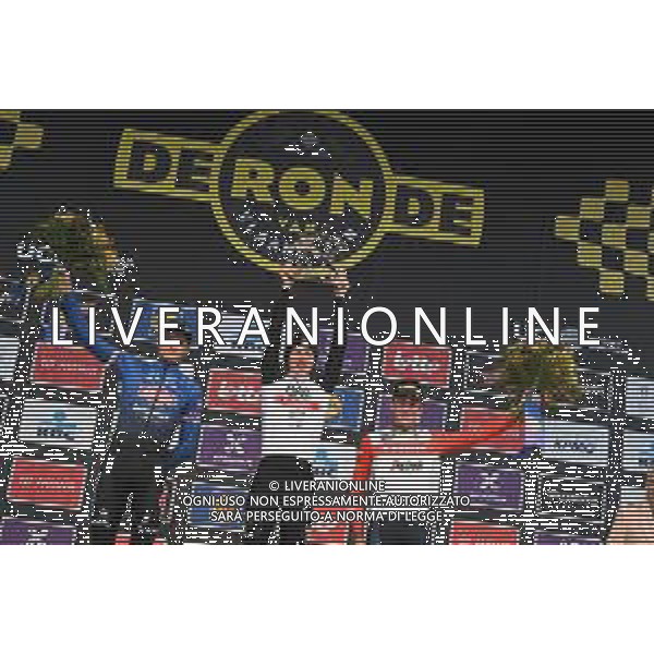 02-04-2023 Tour Des Flandres; 2023, Uae Emirates; 2023, Alpecin - Deceuninck; 2023, Trek - Segafredo; Pogacar, Tadej; Van Der Poel, Mathieu; Pedersen, Mads; Oudenaarde; ©SIROTTI / AGENZIA ALDO LIVERANI SAS