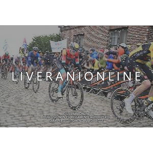 02-04-2023 Tour Des Flandres; 2023, Bahrain - Victorious; Wright, Fred; Old Kwaremont; ©SIROTTI / AGENZIA ALDO LIVERANI SAS