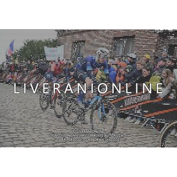 02-04-2023 Tour Des Flandres; 2023, Movistar; Old Kwaremont; ©SIROTTI / AGENZIA ALDO LIVERANI SAS