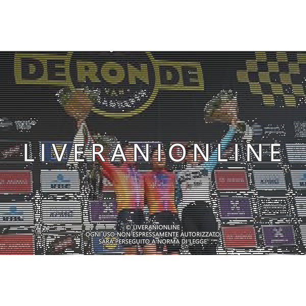 02-04-2023 Tour Des Flandres Women; 2023, Sd - Worx; 2023, Trek - Segafredo Women; Kopecky, Lotte; Vollering, Demi; Longo Borghini, Elisa; Oudenaarde; ©SIROTTI / AGENZIA ALDO LIVERANI SAS