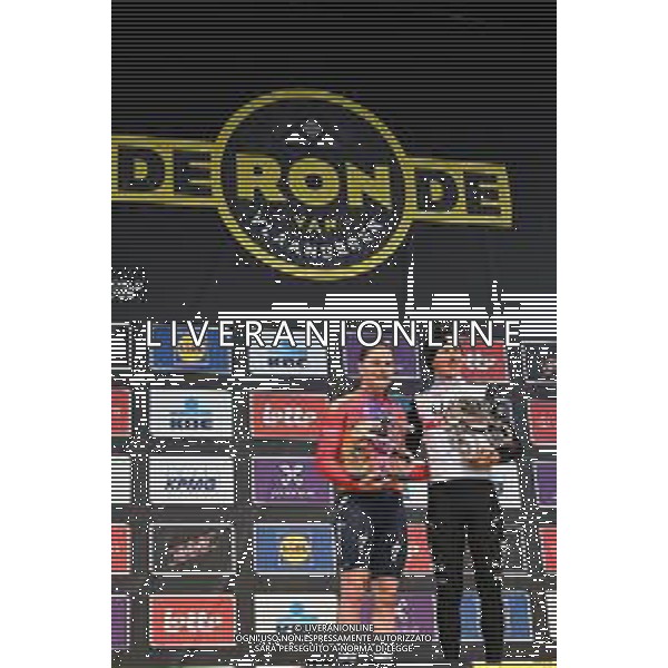 02-04-2023 Tour Des Flandres Women; 2023, Sd - Worx; 2023, Uae Emirates; Kopecky, Lotte; Pogacar, Tadej; Oudenaarde; ©SIROTTI / AGENZIA ALDO LIVERANI SAS