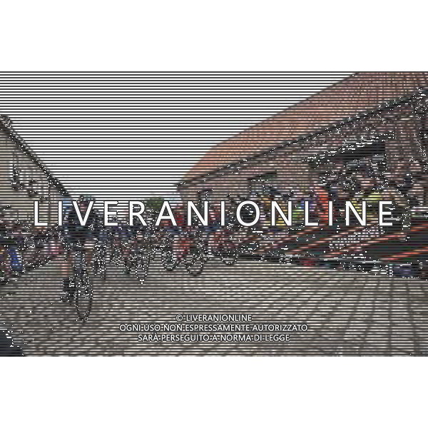 02-04-2023 Tour Des Flandres; 2023, Dsm; 2023, Ineos Grenadiers; Eekhoff, Nils; Rowe, Luke; Swift, Connor; Old Kwaremont; ©SIROTTI / AGENZIA ALDO LIVERANI SAS