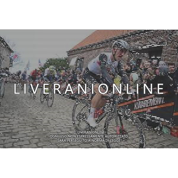 02-04-2023 Tour Des Flandres; 2023, Uae Emirates; Bjerg, Mikkel; Old Kwaremont; ©SIROTTI / AGENZIA ALDO LIVERANI SAS